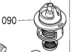 Holdwell thermostat 1G377-73010 for kubota V3800 engine